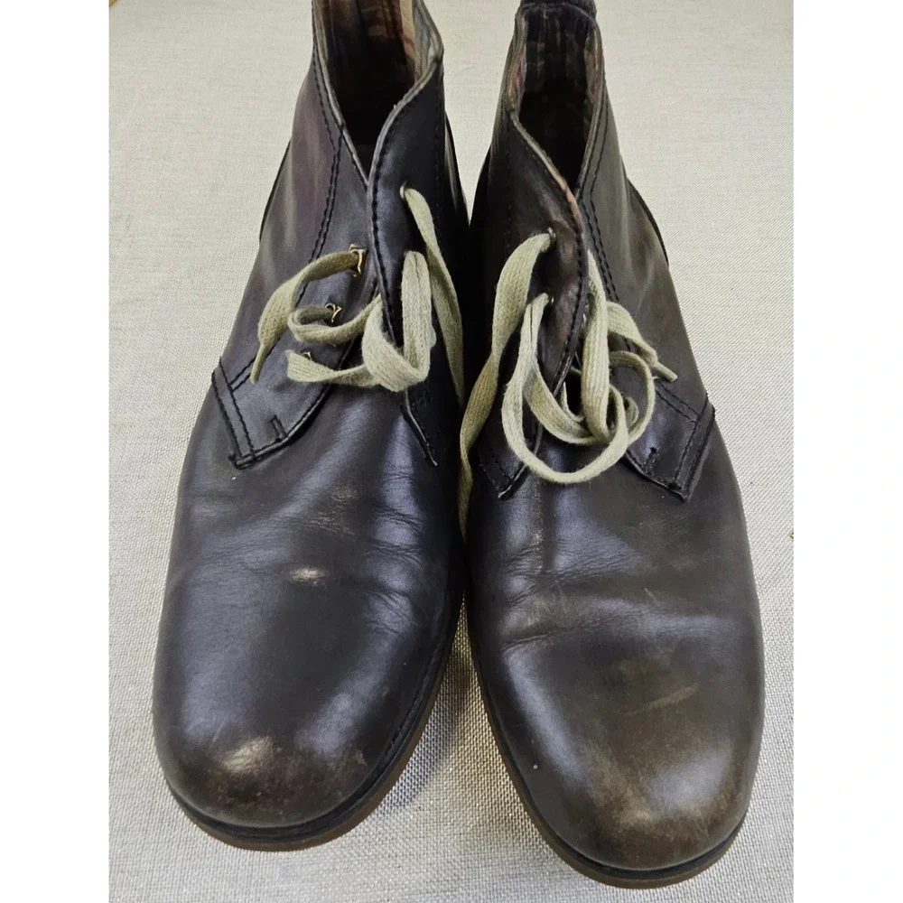 Bed Stu Draco Chukka Boots Leather Lace Up Ankle‎ Mens 12.5 Brown Distressed